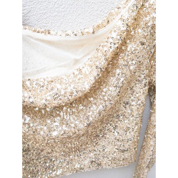 Zara Sequin Top Golden Limited Edition - Picture 6 of 6